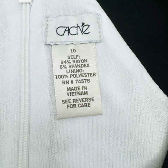 Cache Abstract Animal Print Bodycon Sheath Dress Sz 10 Sexy Glam Y2K Mob Wife - Picture 9 of 11